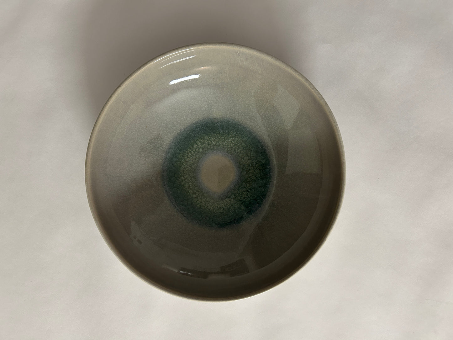 Prato de Pasta (Pastateller Hellgrau mit grün) - 2er Set