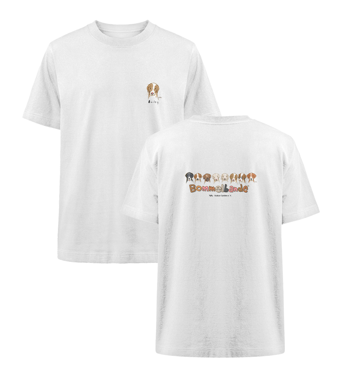 Bommelbande Bailey · Kukus Garden · Unisex Heavy Oversized T-Shirt · beidseitiges Motiv