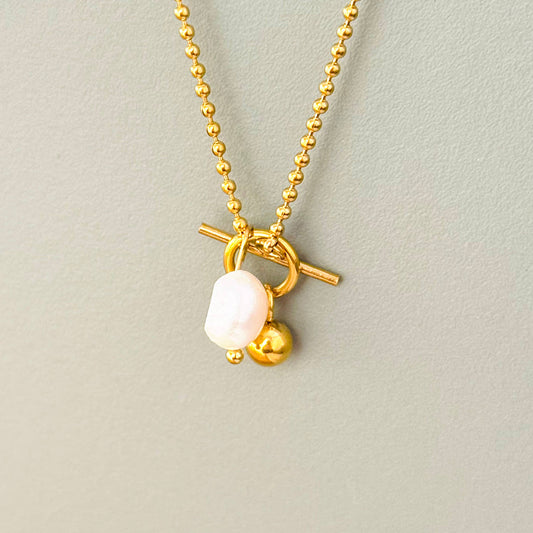 Charm Necklace with Pearl