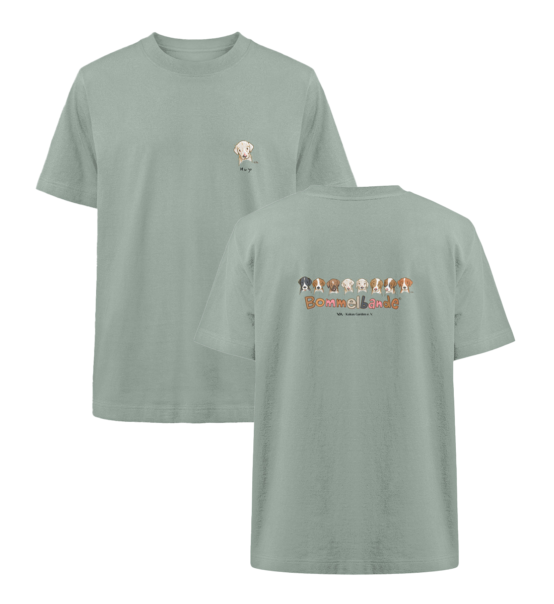Bommelbande Hugo · Kukus Garden · Unisex Heavy Oversized T-Shirt · beidseitiges Motiv