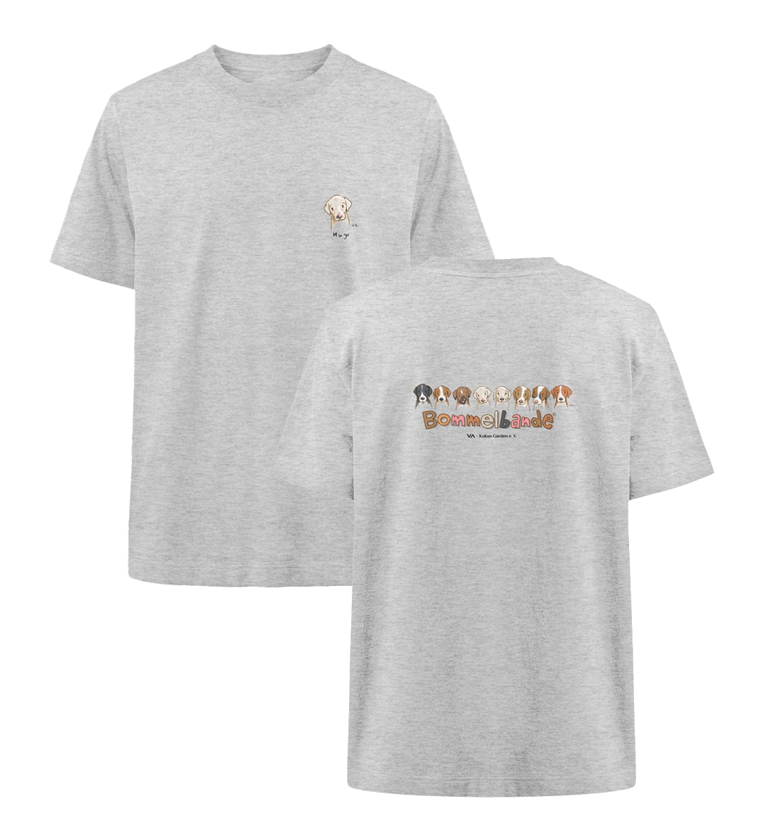 Bommelbande Hugo · Kukus Garden · Unisex Heavy Oversized T-Shirt · beidseitiges Motiv