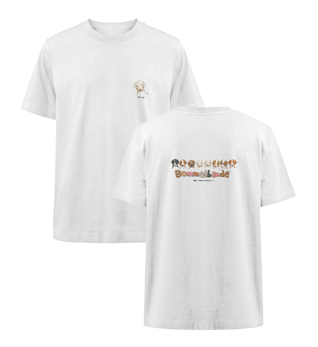 Bommelbande Hugo · Kukus Garden · Unisex Heavy Oversized T-Shirt · beidseitiges Motiv
