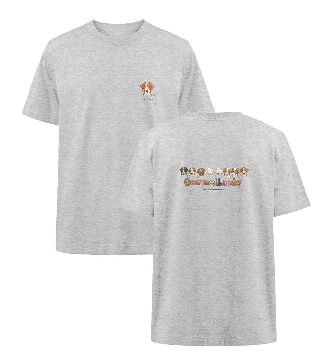 Bommelbande Sorraia · Kukus Garden · Unisex Heavy Oversized T-Shirt · beidseitiges Motiv