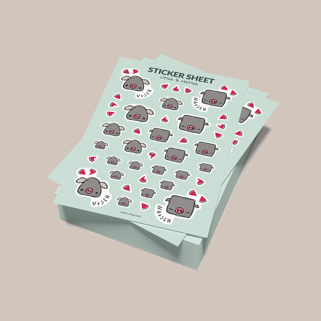Sticker Sheet "Utsch & Natsch"