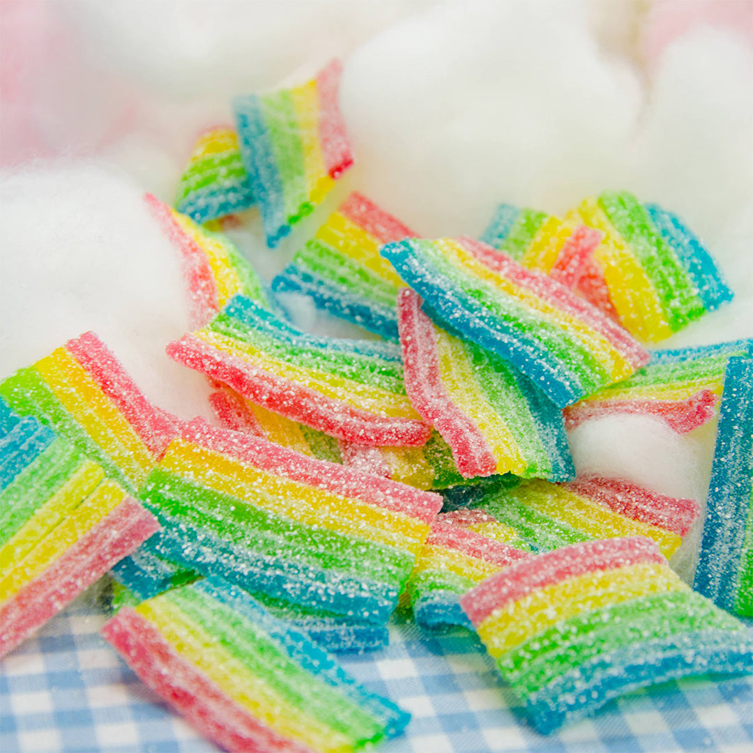 Vegan Rainbow Gummy Belts