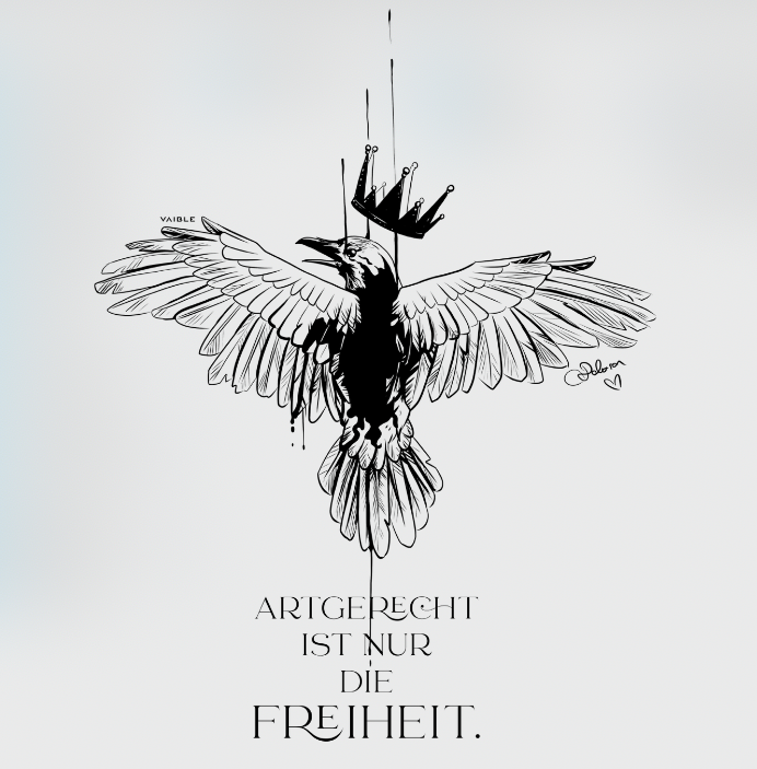 Artgerecht ist nur die Freiheit · Organic Jutebeutel