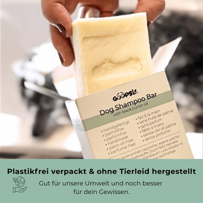 Goopsi · Vegane Hundeseife 160g mit Schwarzkümmelöl