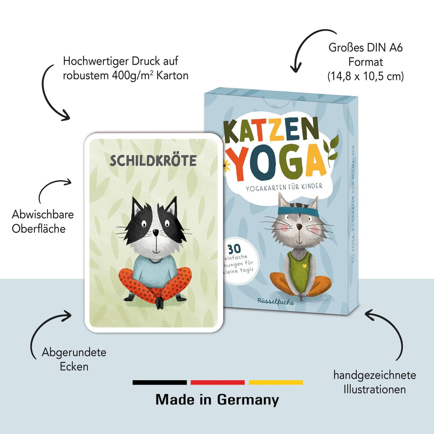 Cat Yoga Cards for Kids