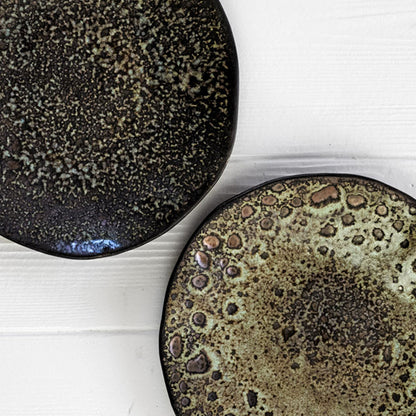 Dessertteller · braun/bronze-gefleckt · 2er Set