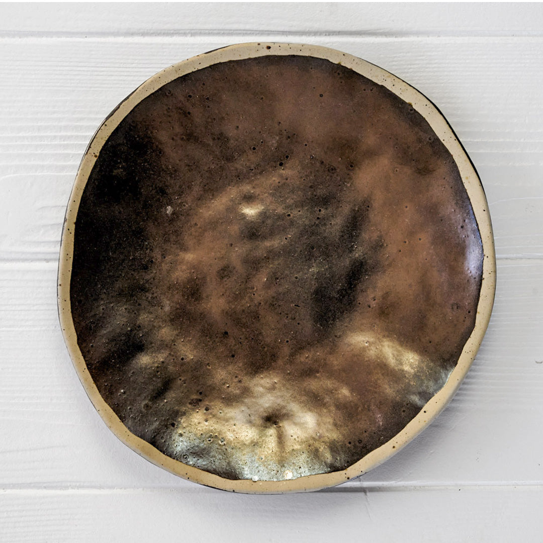Dessertteller · bronze mit Rahmen · 2er Set