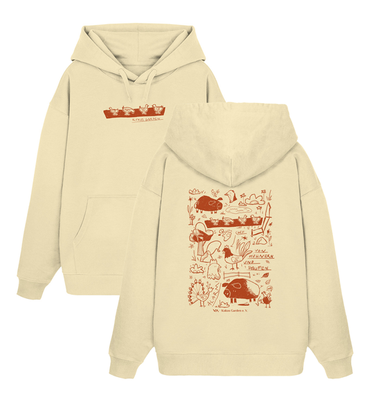 Of Chickens and Piles · Unisex Oversized Hoodie