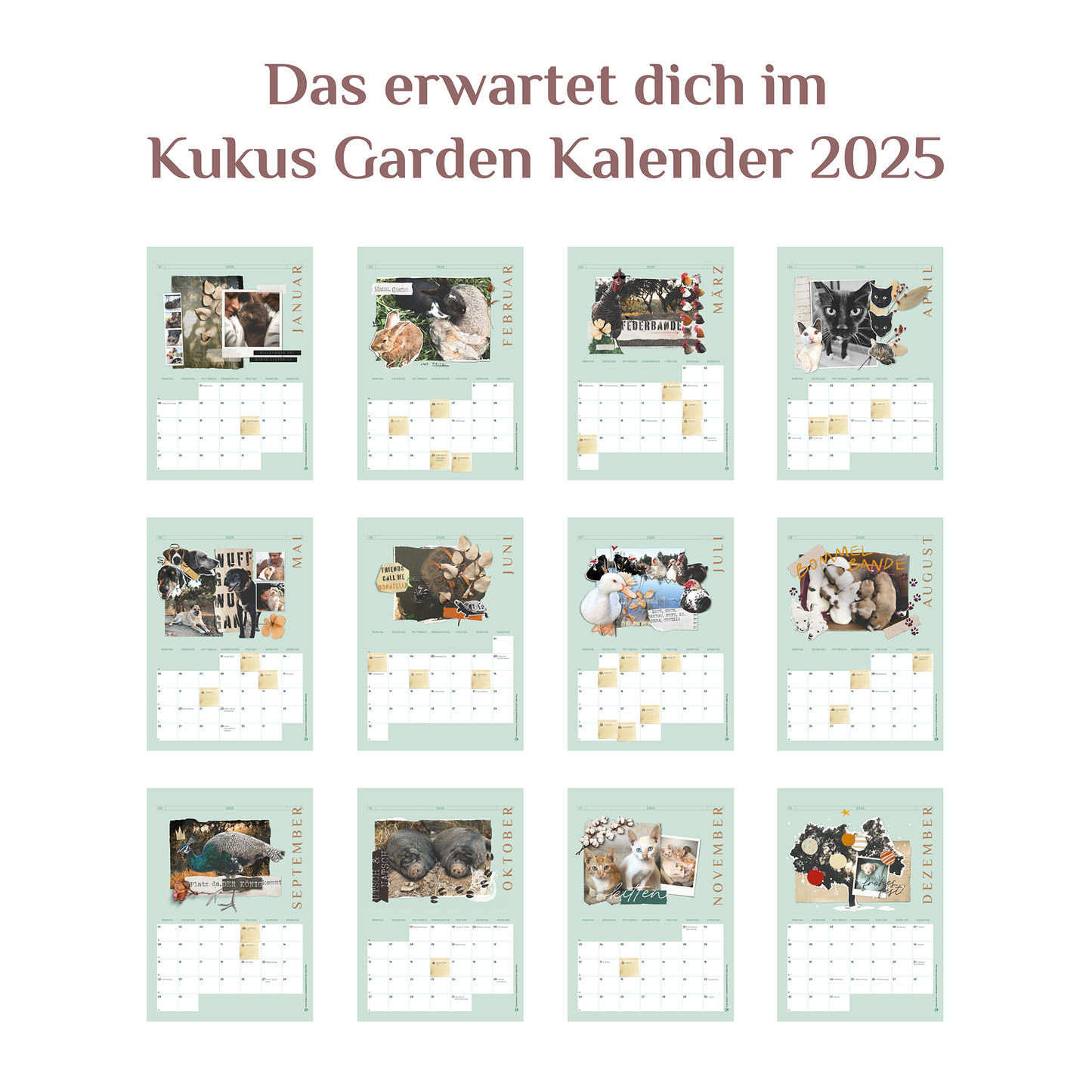 Kukus Garden Kalender 2025