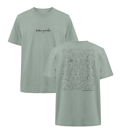 Kukus Garden · Unisex Heavy Oversized T-Shirt · beidseitiges Motiv