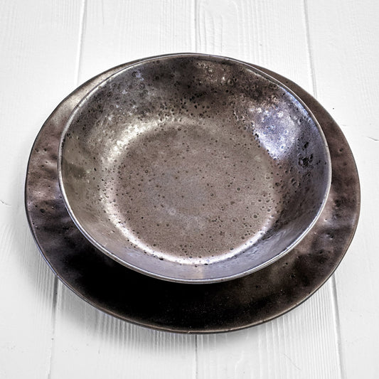 Pasta Plates · bronze · set of 2