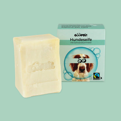 Goopsi · Vegane Hundeseife 160g mit Schwarzkümmelöl