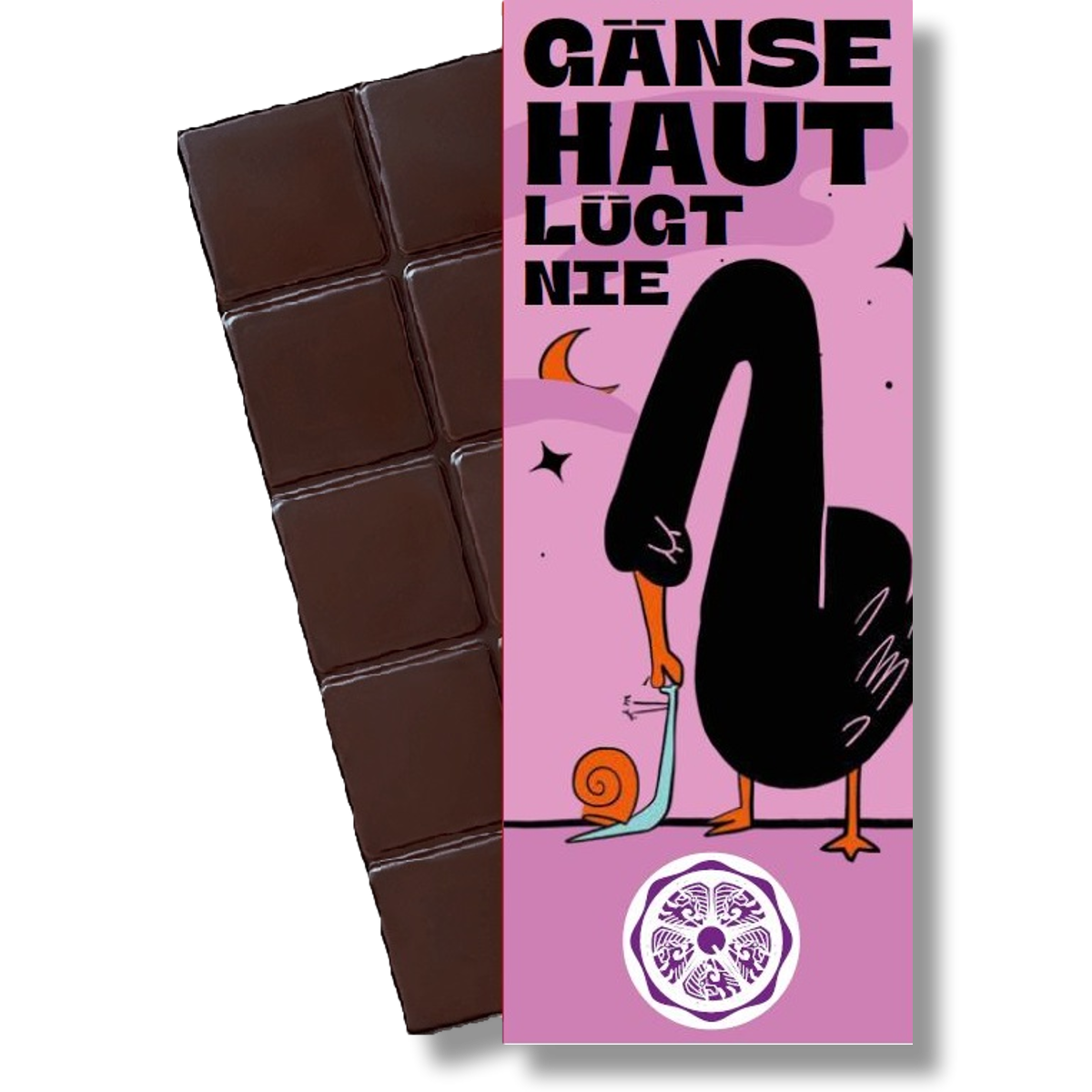 SweetGreets Bio-Schokolade "Gänsehaut lügt nie"