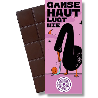 SweetGreets Bio-Schokolade "Gänsehaut lügt nie"