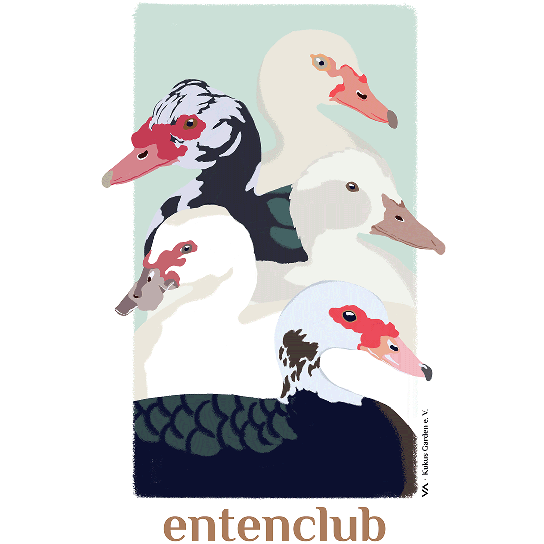 Entenclub · Kukus Garden · Jutebeutel (mit langen Henkeln)