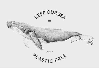 Keep our sea plastic free · Jutebeutel