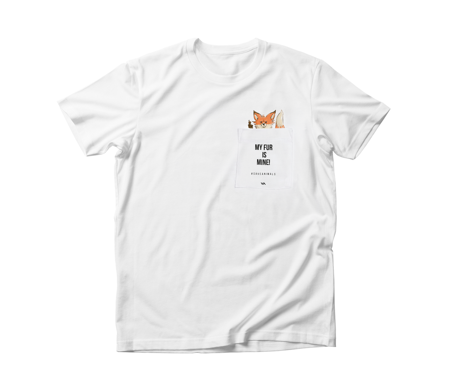 "My fur is mine!" · Fox · Unisex T-Shirt #saveanimals