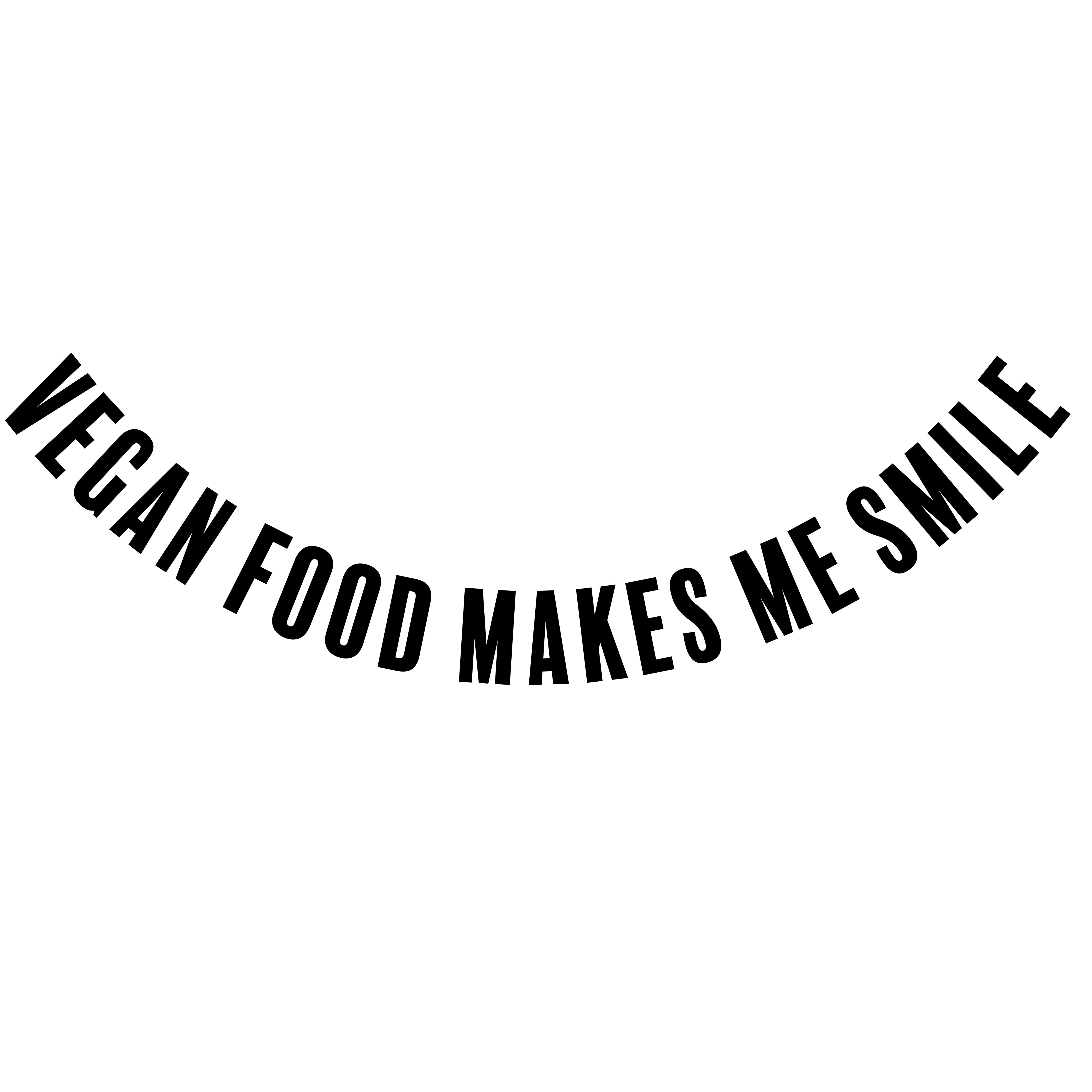 vegan food makes me smile  - Organic Oversized Shirt ST/ST